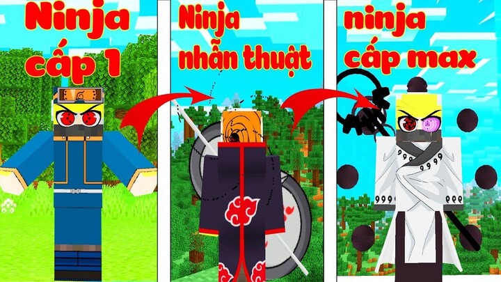 ONE THỬ THÁCH MỘT NGÀY LÀM NINJA OBITO ĐẠT MAX CẤP NHẪN THUẬT TRỞ THÀNH LỤC ĐẠO TRONG MINECRAFT