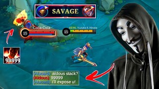 Yuzuke Meets Hacker Aldous in Ranked Game! 🤯 | He's Begging Me To Not Upload This! ☠️ | MLBB