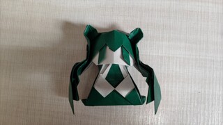 Teach you how to fold a Hatsune Miku with a piece of paper