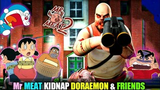 MR MEAT & GRANNY KIDNAP DORAEMON NOBITA AND FRIENDS | Mr Meat 2 Tunnel Escape | Doraemon VS Granny