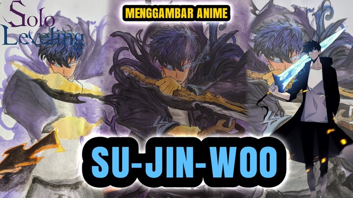 GAMBAR SU JIN WOO ANIME SOLO LEVELING, GAMBAR NYA BERJAM JAM VIDEO NYA CUMA 2 MENIT