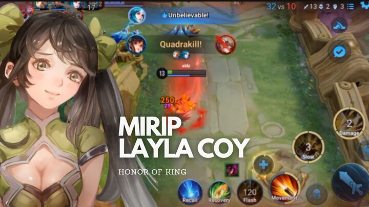 lady sun! hero mirip Layla coyy | honor of king