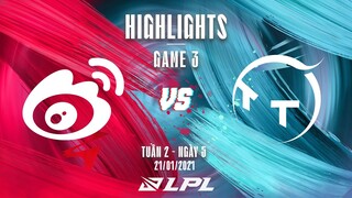 [Highlights] TT vs WBG - Game 3 | Tuần 2 Ngày 5 | LPL Mùa Xuân 2022