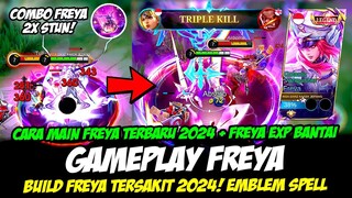 GAMEPLAY FREYA LEGEND SKIN + BUILD FREYA TERSAKIT 2024❗ CARA MAIN FREYA TERBARU❗COMBO FREYA EXP LANE