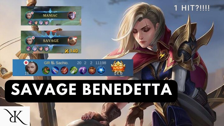 Benedetta Savage!! 2x Maniac!! Damage Ga Logis🔥