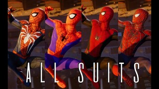 Peter Crafts the Advanced Suit Cutscene (With Every Suit + All DLC Suits)