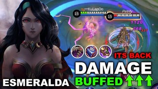 ESMERALDA! GUESS WHATS BACK! | ESMERALDA DAMAGE BUFFED 2023 | MLBB