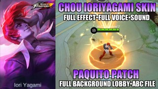 CHOU KOF IORI YAGAMI SKIN SCRIPT | FULL EFFECTS - MOBILE LEGENDS