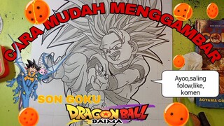 cara yg sangat mudah menggambar anime dragonball daima. part.2