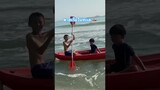 น้องบีเจ || พายเรือในทะเลอ่าวไทย 🚣🏻‍♀️#havefun #สนุก #พายเรือ #อ่าวไทย #ทะเล 🌊