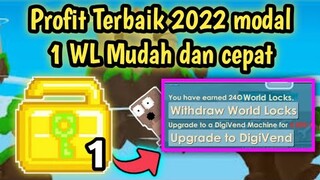 Profit Terbaik Modal 1 WL ke 300 WL? | Mudah Dan Instan | Growtopia Indonesia