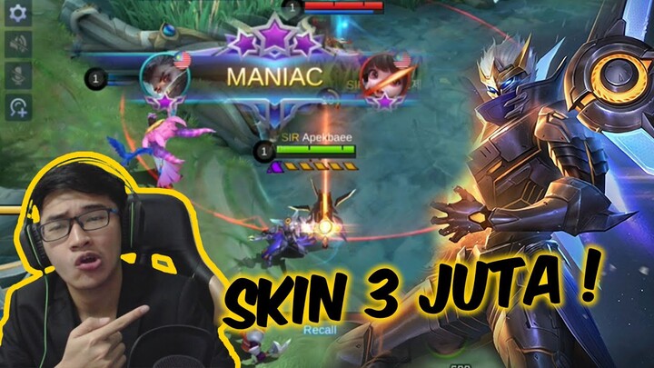 SKIN 3 JUTA GAMEPLAY PUN 3 JUTA RATA ENEMY DIBANTAI !! GRANGER LEGEND SKIN STARFALL KNIGHT !! MLBB