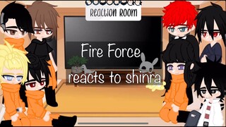 Fire force[mostly company 8]reacts to Shinra(sad | NO SHIPS! | blood | ⚠️spoilers⚠️)
