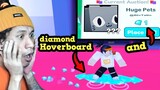Diamond Hoverboard And 1 Gem Huge Pets Auctioned In Pro Trading Plaza | Pet Simulator X