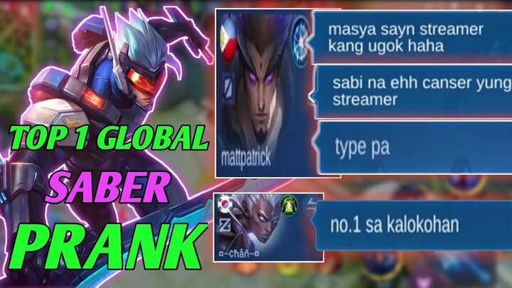 TOP 1 GLOBAL SABER PRANK | THEY DONT BELIEVE ME | I MADE THEM BELIEVE