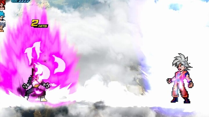 Goku VS Vegeta, the true power of Ultra Instinct!