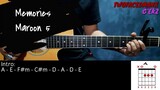 Memories - Maroon 5 (Guitar Cover With Lyrics & Chords)