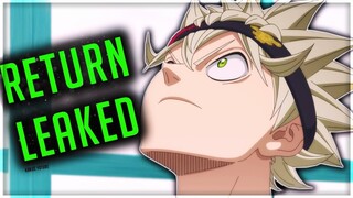 Black Clover Anime Return ACTUALLY LEAKED....But