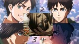 [Anime/Attack on Titan] Musim 1-4: Perubahan penampilan Eren