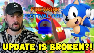 NEW Fireworks Festival Update Is BROKEN & How To Fix it! (Sonic Speed Simulator)
