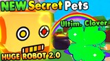 🍀Robot 2.0 & Ultimate Clover Secret Pets🍀 HAS ARRIVED in Portal Update Roblox Bubble Gum Simulator