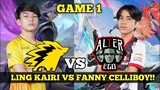 LING KAIRI VS FANNY CELLIBOY!! ALTER EGO VS ONIC ESPORT! MPL ID SEASON 10 (GAME1) - Mobile Legends