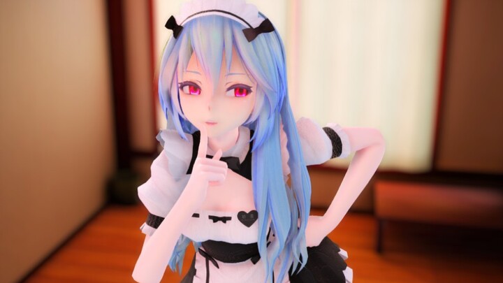 [MMD·3D]Maid Hatsune Miku in white stockings - Tahiti - Phone Number