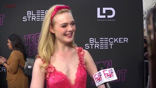 Elle Fanning at the "TEEN SPIRIT"  premiere