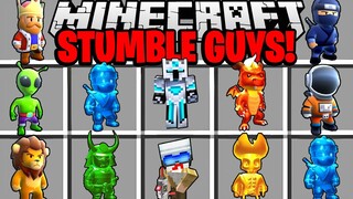 WOW!!! 18 SKIN SPESIAL STUMBLE GUYS LEBIH BAGUS DI MINECRAFT!!! ARENA SUPER SLIDE, HONEY DROOP!!!