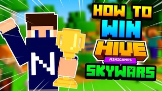 How To Win In Hive Skywars On Mobile | Hive Skywars Gameplay Minecraft PE 1.17