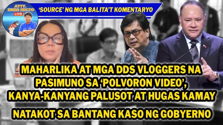 MAHARLIKA AT MGA DDS VLOGGERS NA PASIMUNO SA 'POLVORON VIDEO', KANYA-KANYANG PALUSOT AT HUGAS KAMAY