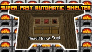 How to make Super Automatic Smelter in Minecraft PE