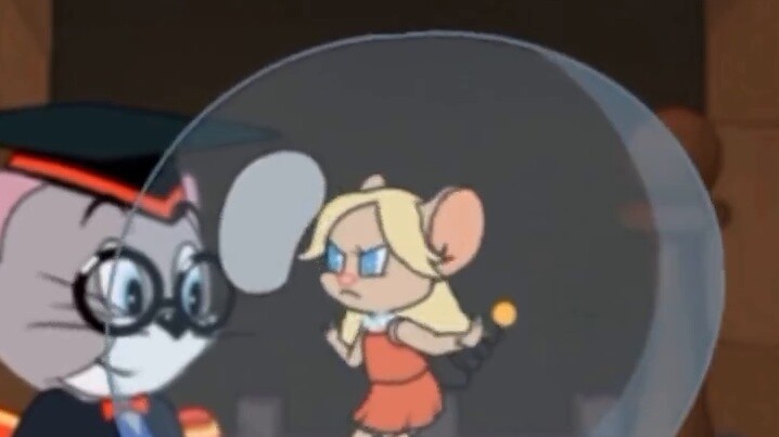 The most unwilling episode (no) (Tom and Jerry, the mouse character is trapped in Topps’ bubble and 