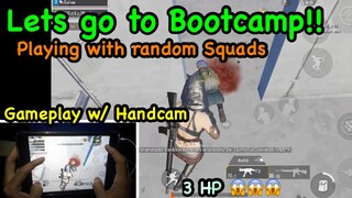 Gameplay with Handcam | Lets go to Bootcamp!!! | PUBG MOBILE - IPAD MINI 5