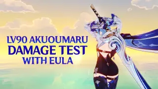 R1 LVL90 Akuoumaru Damage Test with Eula