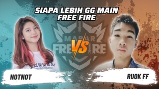 Not Not vs Ruok FF: Skill Siapa Lebih GG Main FF? | Mabar Free Fire Match 91 #short