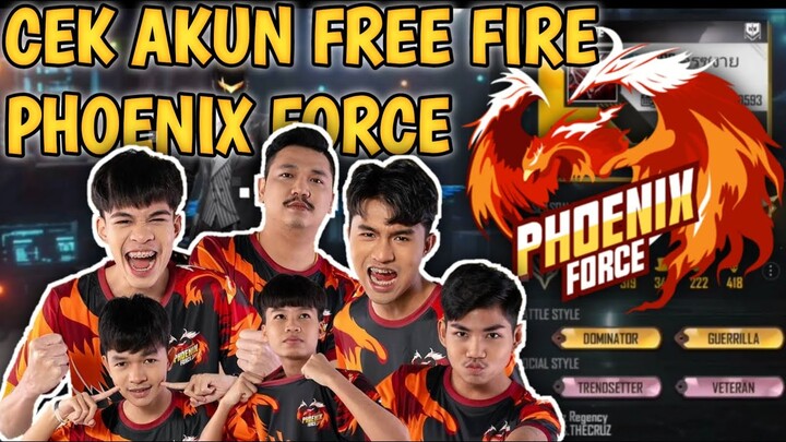 CEK AKUN , ID & KD PHOENIX FORCE FFWS 2021 (EVOS THAI) JUARA 1 FREE FIRE WORLD SERIES 2021 || FFWS