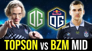 TOPSON vs BZM Mid Lane Battle - OLD vs NEW OG Mid Laner