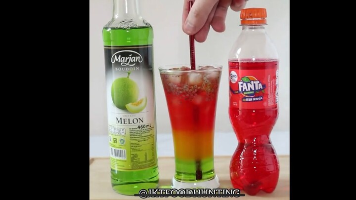 RESEP MINUMAN RAINBOW MOCKTAILS SEGER! #JKTFOODHUNTINGVIDEO #JKTFOODHUNTINGRECIPE