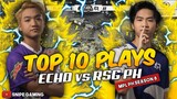 TOP 10 PLAYS RSG PH vs ECHO | MPL-PH Season 8 Week 5