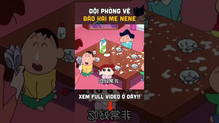 Đội phòng vệ và màn báo hại mẹ Nene #shinchan #anime #shorts