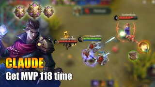 CLAUDE Get MVP 118 time - Come have a fair and thrilling game together | Mythic rank gameplay