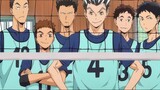 Volleyball boys stand handsomely in each team
