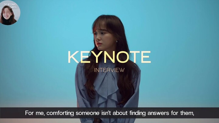 [ENGSUB] 191211 - Sejeong Keynote interview - Tunnel