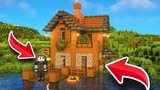Lakeside Starter House in Minecraft !!! |  casa del arbol minecraft | minecraft house | minecraft