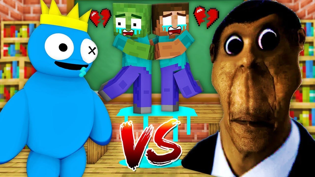 Monster School : OBUNGA & CURSE FACE FRIENDS CHALLENGE - Minecraft  Animation - BiliBili