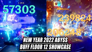 Genshin Impact New Year Abyss Buff 2022 - Floor 12 Xiao C6 & Itto C6 Speed Run Gameplay