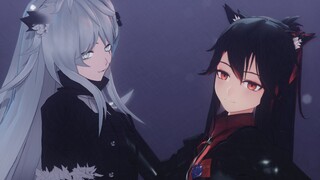 Sebelum malam berakhir..[Arknights mmd/Twin Wolves/Dangerous Party]