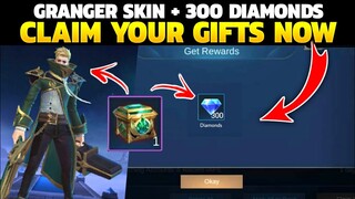 NEW EVENT WIN GRANGER BARDIC WHISPER SKIN & 300 DIAMONDS || MOBILE LEGENDS || SAJIDCH GAMING