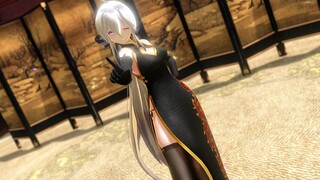 【MMD】"Hotel Moonside" yang mengubah cheongsam mute 4.0 dalam gaya TDA